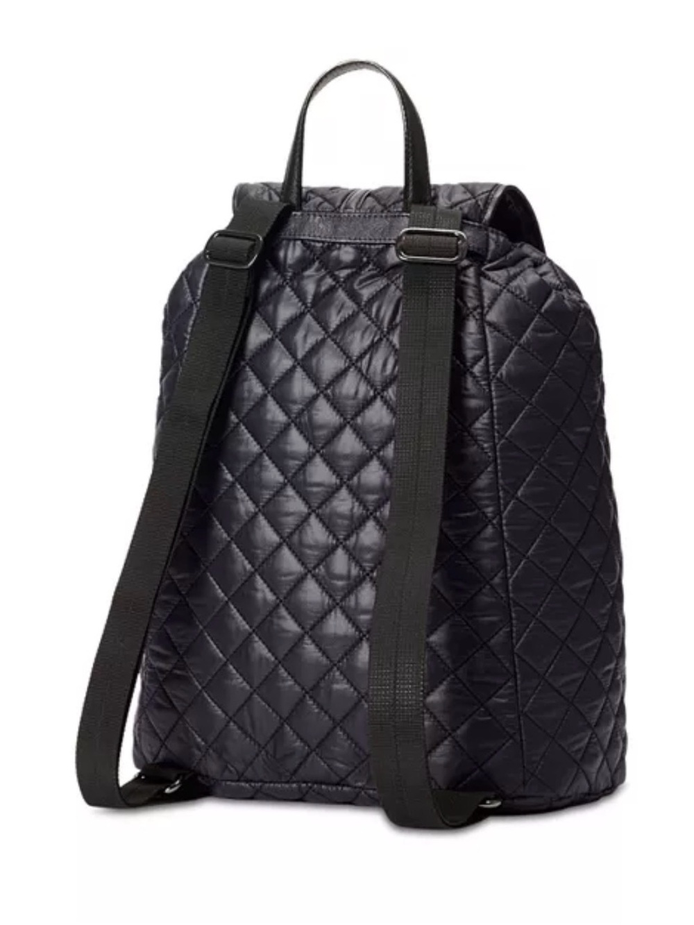 MZ Wallace Quilted Black Backpack with Flap - Picture 5 of 7
